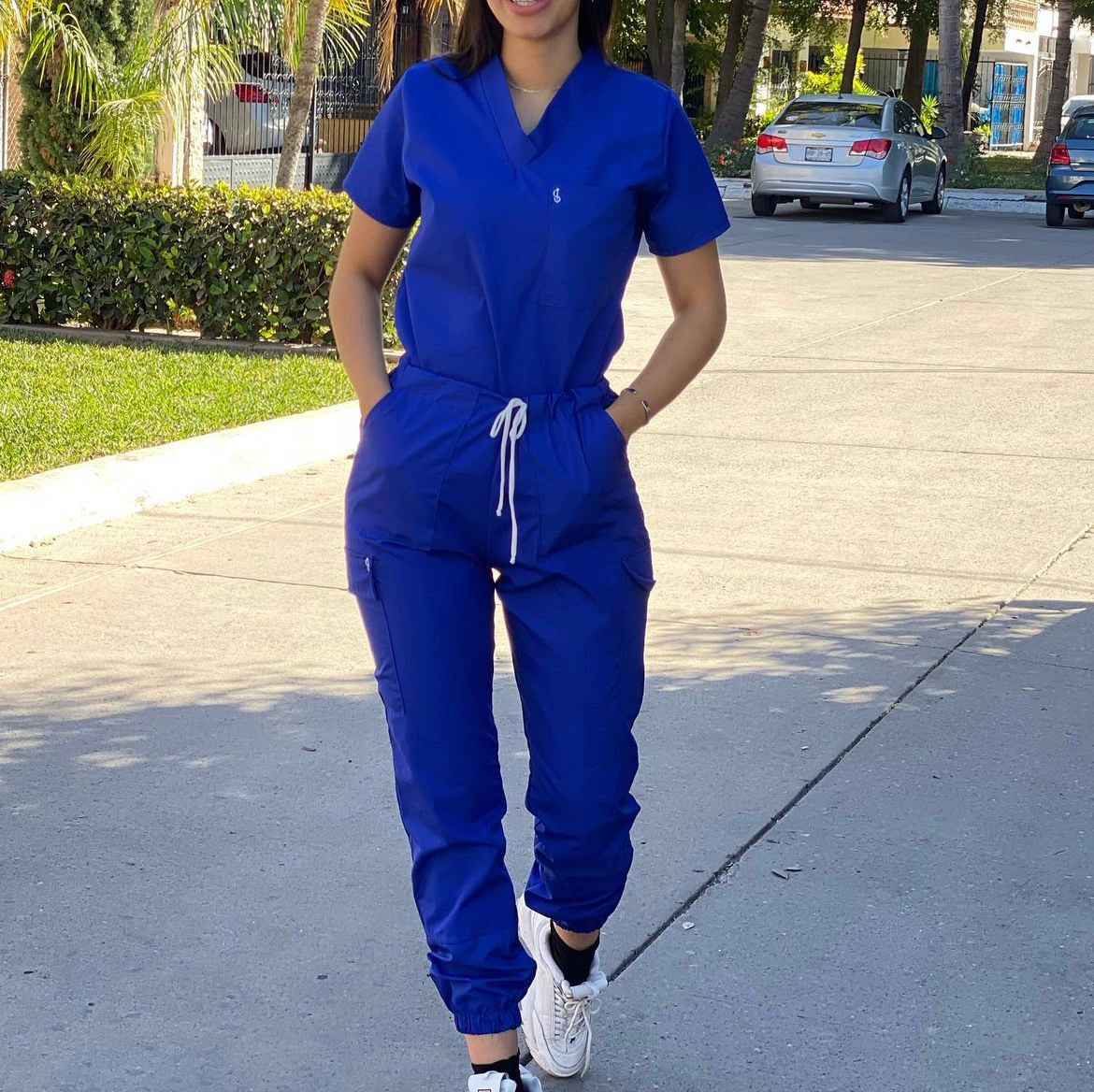 Cargo Tela Antifluido Stretch Mujer